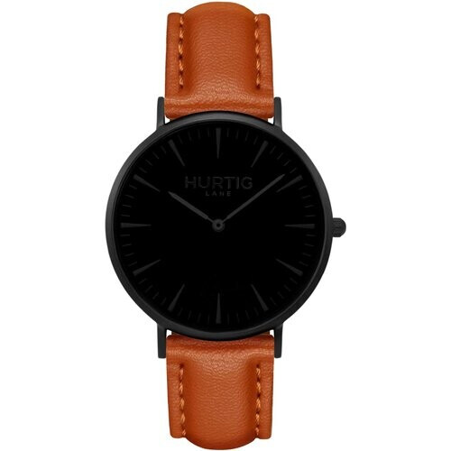 Hurtig Lane mannen vegan Mykonos Horloge All Black & Bruin
