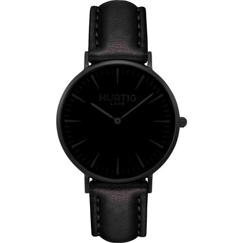Hurtig Lane mannen vegan Mykonos Horloge All Black & Zwart