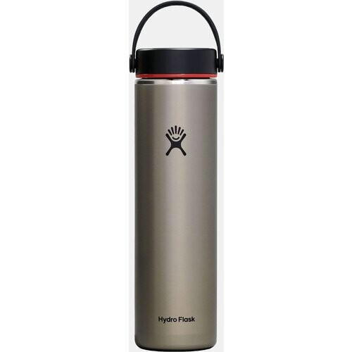 Hydro Flask 24 Oz/700Ml Lightweight Wide Mouth Drinkfles Lichtgrijs