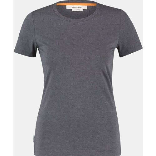 icebreaker Central Classic T-shirt Dames Donkergrijs