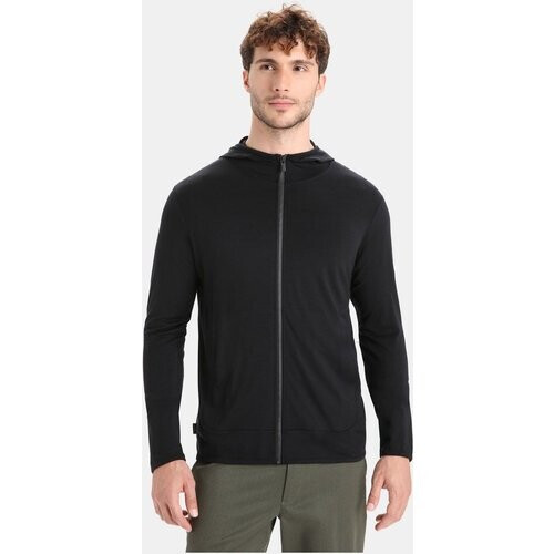 icebreaker Granary Zip Hoodie Vest Zwart