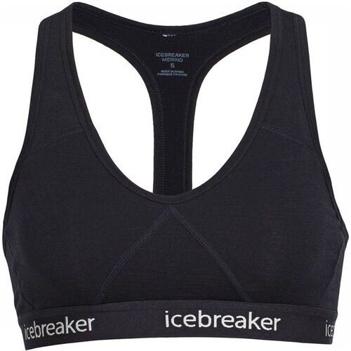 icebreaker W Sprite Racerback Bra Zwart