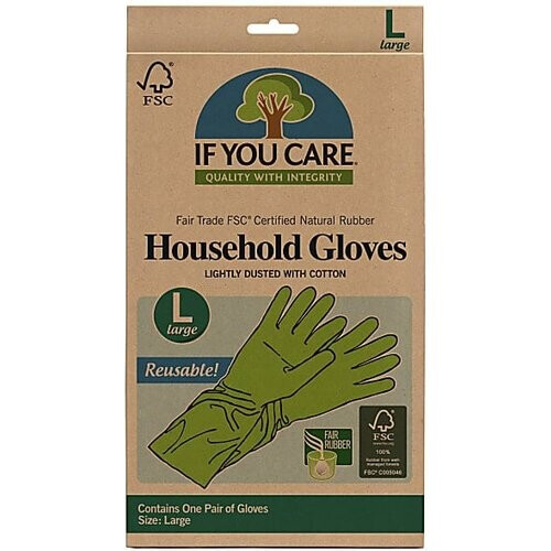 If You Care Eerlijke Handel Rubber Latex Handschoenen Large