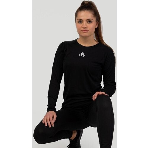 Iron Roots dames vegan T-Shirt Longsleeve Zwart