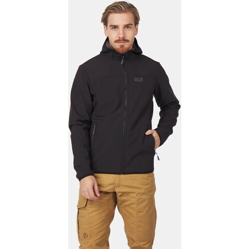 Jack Wolfskin Grand Valley Softshell Jas Zwart