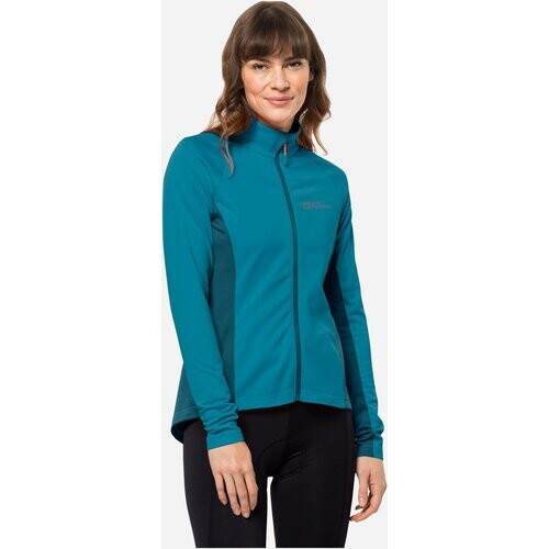 Jack Wolfskin Morobbia FZ Vest Dames Turkoois/Blauw