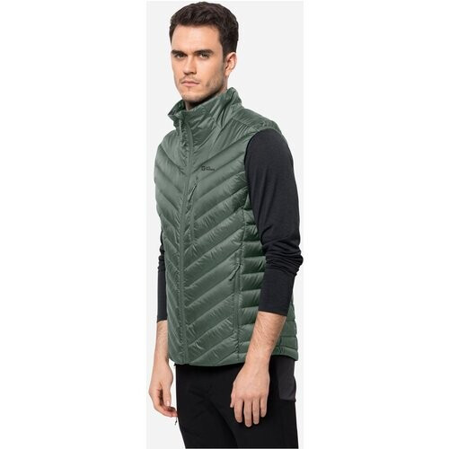 Jack Wolfskin Passamani Down Vest M Middengroen