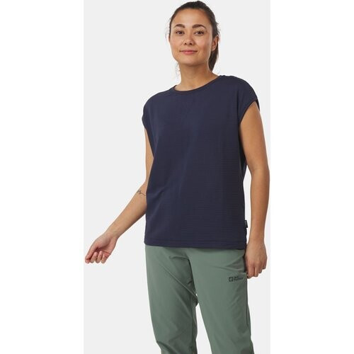 Jack Wolfskin Sommerwald T-shirt Dames Donkerblauw