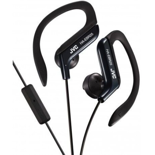 JVC HA-EBR25 - In-ear sporthoofdtelefoon - 1-knops afstandsbediening en microfoon - Zwart
