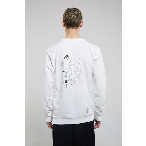 KABOOSH dames vegan Trui Unisex Faceless Men Ii Wit