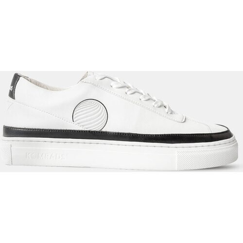 Komrads mannen vegan Sneakers Apls Maça Low Zwart En Wit