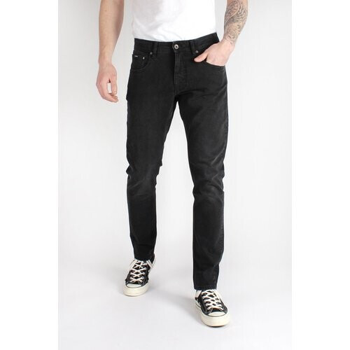 Kuyichi mannen vegan Jeans Kale Skinny Black Used Zwart
