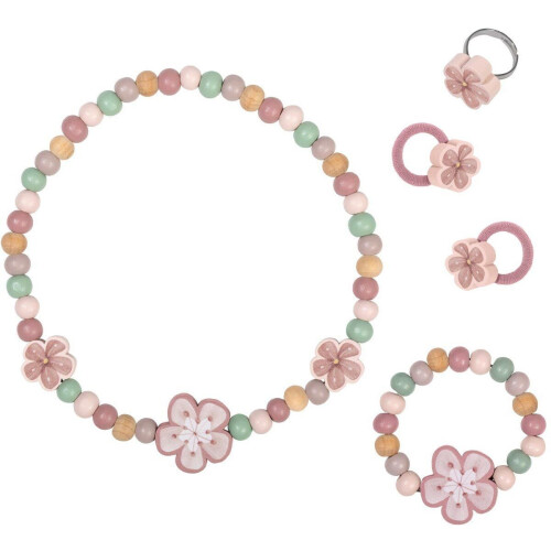 Little Dutch - Houten Juwelenset - 4-delig - Creëer je eigen sieraden