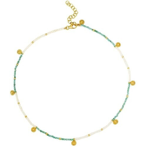 Loft and Daughter dames vegan Bishnoi Choker Bali Wit Blauw