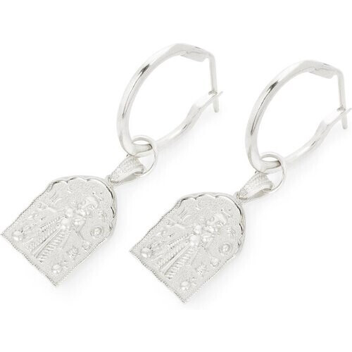Loft and Daughter dames vegan Oorbellen Kali Amulet Zilver