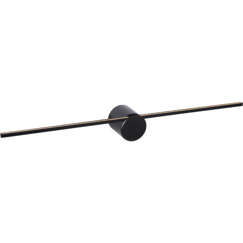 Lucide MIZAR - Wandlamp Badkamer - LED 1x6W 2700K IP44 - Zwart