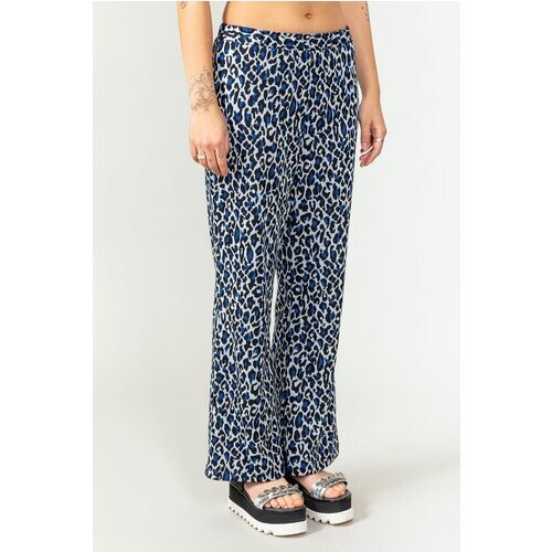 MAHLA dames vegan Daria Broek Blauw Luipaard