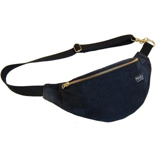 MAHLA dames vegan Heuptasje Phoenix Mini Donkerblauw Denim