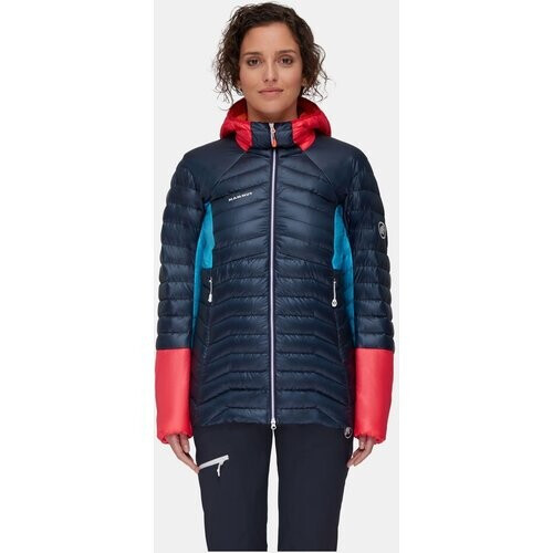 Mammut Eigerjoch Advanced Hooded Gevoerde Jas Dames Donkerblauw/Rood