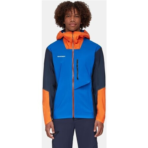 Mammut Norwand Light Hooded Hardshell Jas Blauw/Oranje