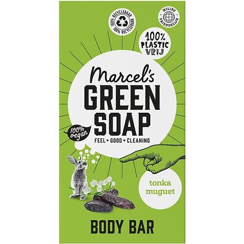Marcel's Green Soap Body Bar Tonka & Muguet