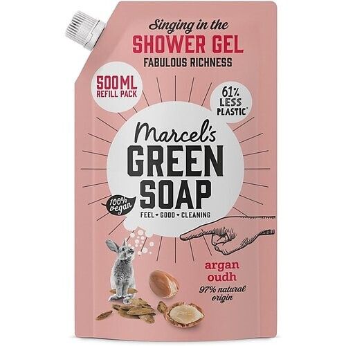 Marcel's Green Soap Douchegel Navul Stazak Argan & Oudh 500ml