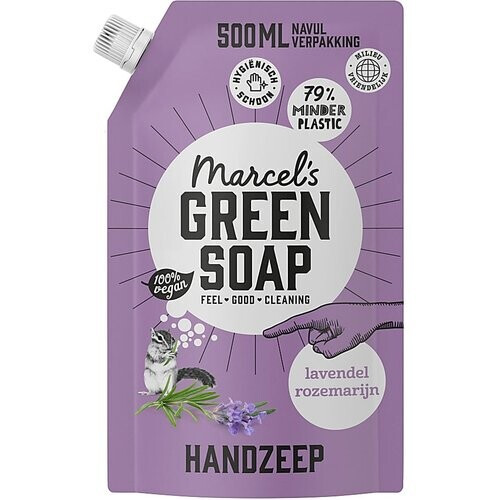 Marcel's Green Soap Handzeep Lavendel & Rozemarijn Stazak 500ml