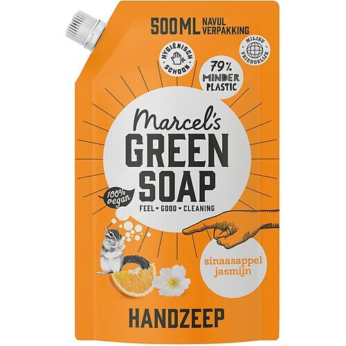 Marcel's Green Soap Handzeep Sinaasappel & Jasmijn Stazak 500ml