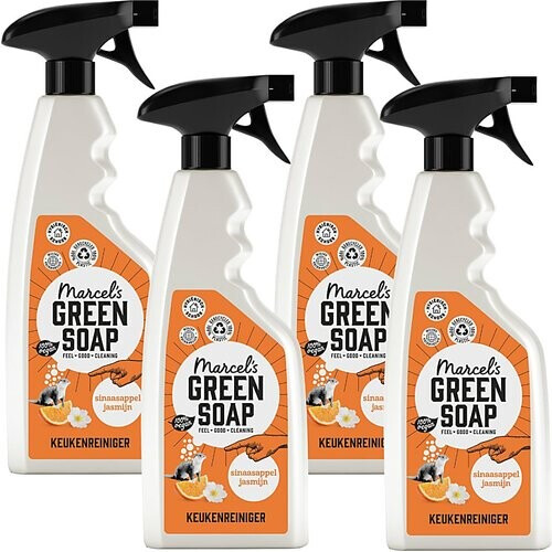 Marcel's Green Soap Keukenreiniger Spray Sinaasappel & Jasmijn Mult...