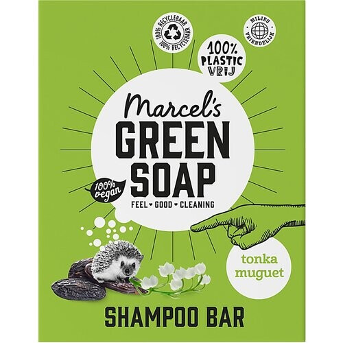 Marcel's Green Soap Shampoo Bar Tonka & Muguet