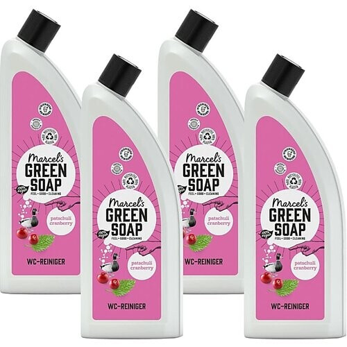 Marcel's Green Soap Toiletreiniger Patchouli & Cranberry Multipack x4