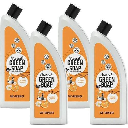 Marcel's Green Soap Toiletreiniger Sinaasappel & Jasmijn Multipack x4