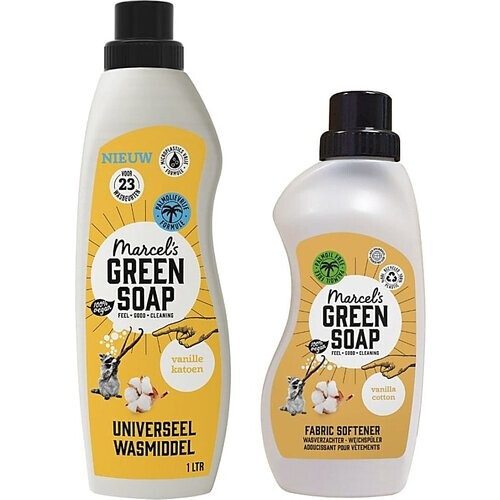 Marcel's Green Soap Was Bundel Katoen & Vanille