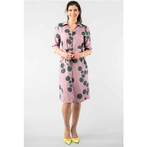 Marjolein Elisabeth dames vegan Jurk Merel Lila Circle Roze
