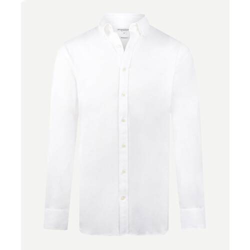 McGregor Stretch Piqué Shirt - Regular Fit - Ademend - Wit - Maat S
