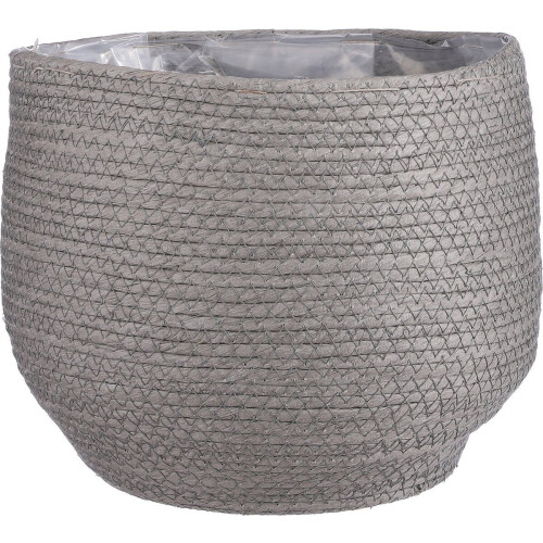 Mica Decorations Jorck - Plantenmand - H24 x Ø26 cm - Grijs