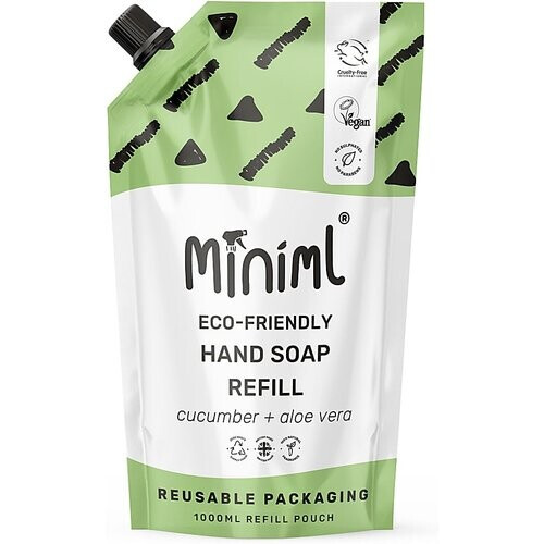 Miniml Handzeep Komkommer & Aloë Vera - 1L Refill