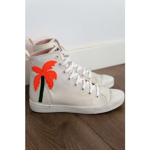 Momoc dames vegan Sneakers La Creme & Rood