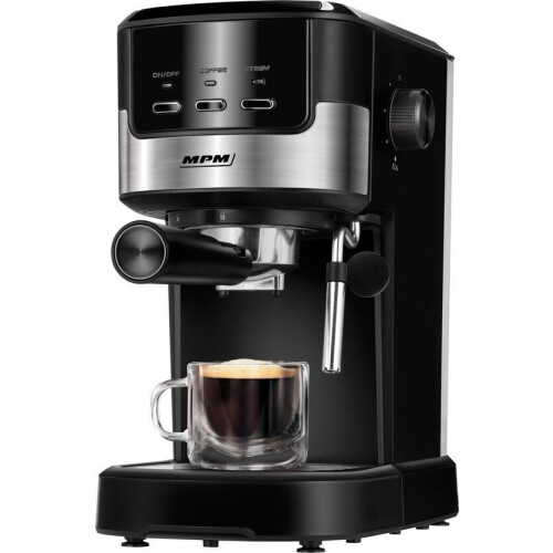 MPM Koffiemachine - Espressomachine 15 Bar - Aluminium Boiler Stoompijpje