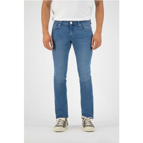 MUD Jeans mannen vegan Jeans Slim Lassen Blauw