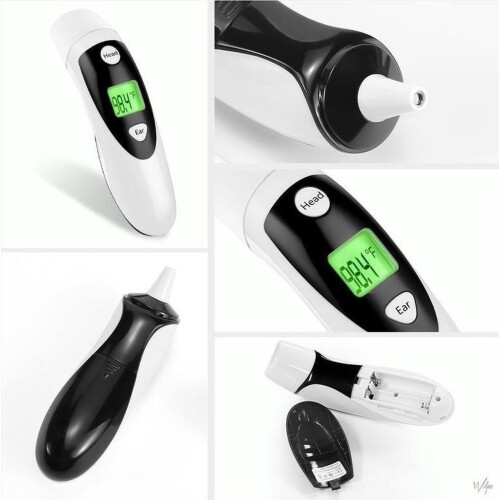 Ninyas Infrarood Thermometer - Digitale Oor & Voorhoofd - Snel Nauwkeurig - Wit
