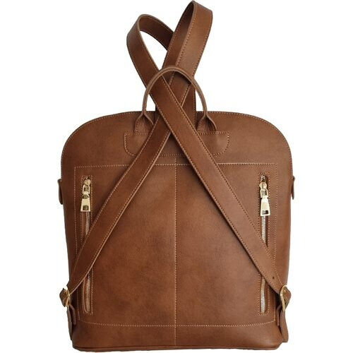 Noah dames vegan Rugzak Bellagio Cognac Bruin