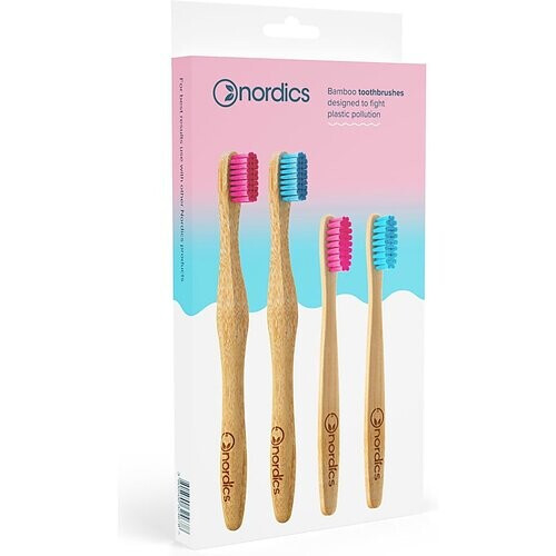 Nordics Bamboo Tandenborstels Family Pack