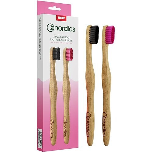 Nordics Bamboo Tandenborstels Volwassen 2 stuks