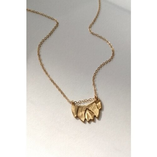Nouare Jewelry dames vegan Ketting Lotus Verguld