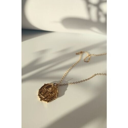 Nouare Jewelry dames vegan Ketting Maangezicht Verguld