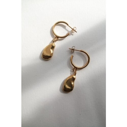 Nouare Jewelry dames vegan Oorbellen Sulu Drop Verguld