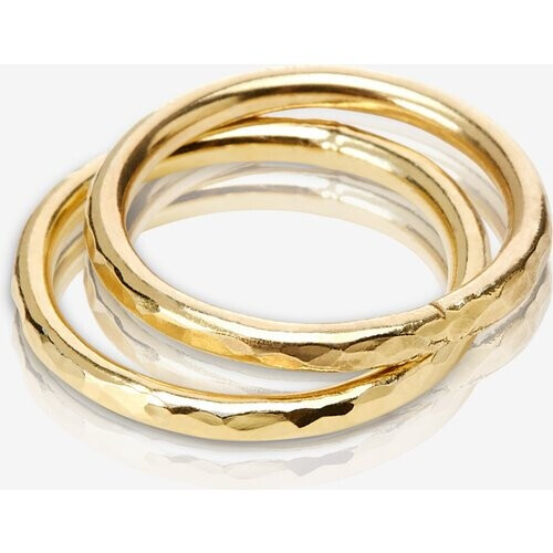 Nouare Jewelry dames vegan Ring Set Koh Verguld
