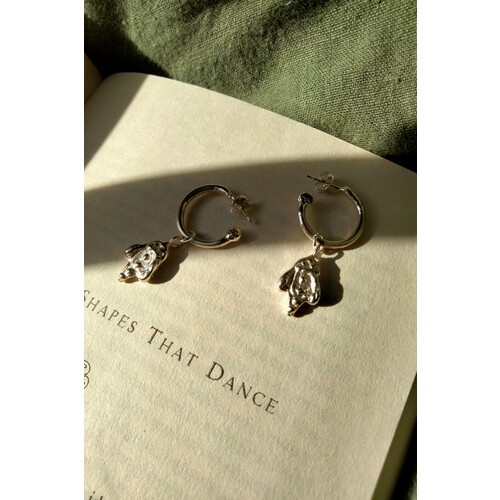 Nouare Jewelry dames vegan Secret Garden Oorbellen Zilver