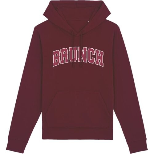 Oat Milk Club dames vegan Hoodie Brunch Bordeauxrood